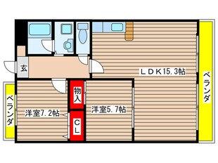 シティ－ライフ原の物件間取画像